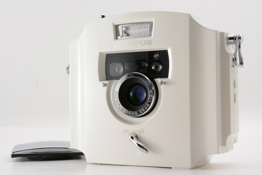 Mint] OLYMPUS Ecru Limited White Point & Shoot 35mm Film