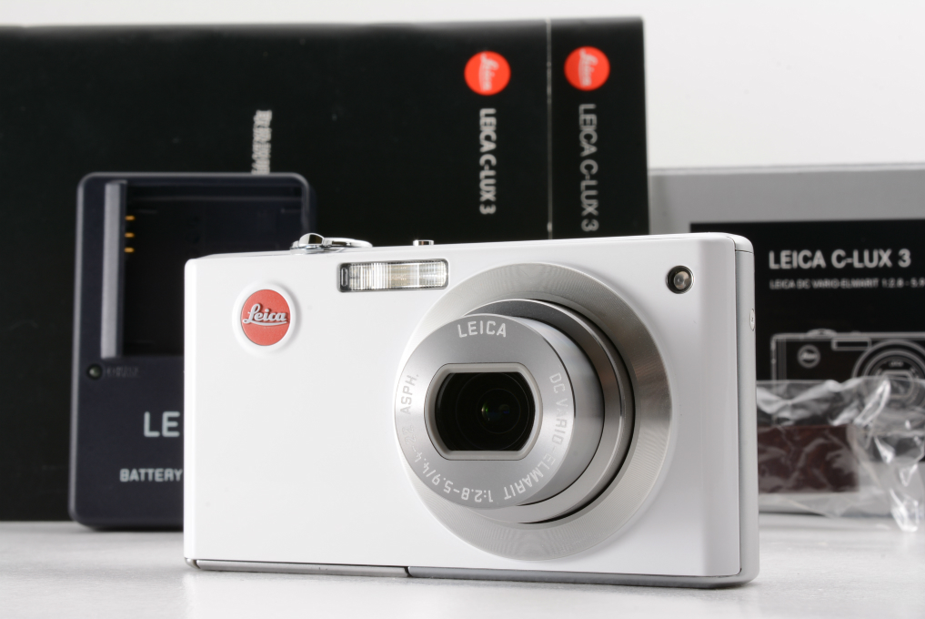 Mint+ in Box] Leica C-LUX 3 White Compact Digital Camera +Charger