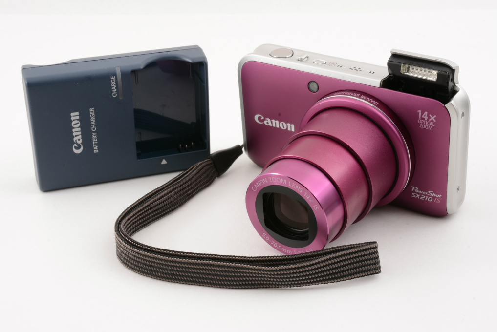 Mint+] Canon PowerShot SX210 IS Purple Digital Camera +
